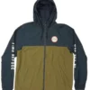 Salty Crew Twin Fin Windbreaker - Olive/Navy - Medium