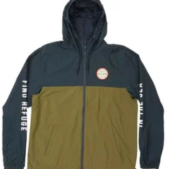 Salty Crew Twin Fin Windbreaker - Olive/Navy - Medium