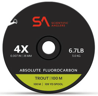 Scientific Anglers Absolute Fluorocarbon Trout Tippet - 100M 1 Scientific Anglers Absolute Fluorocarbon Trout Tippet - 100M