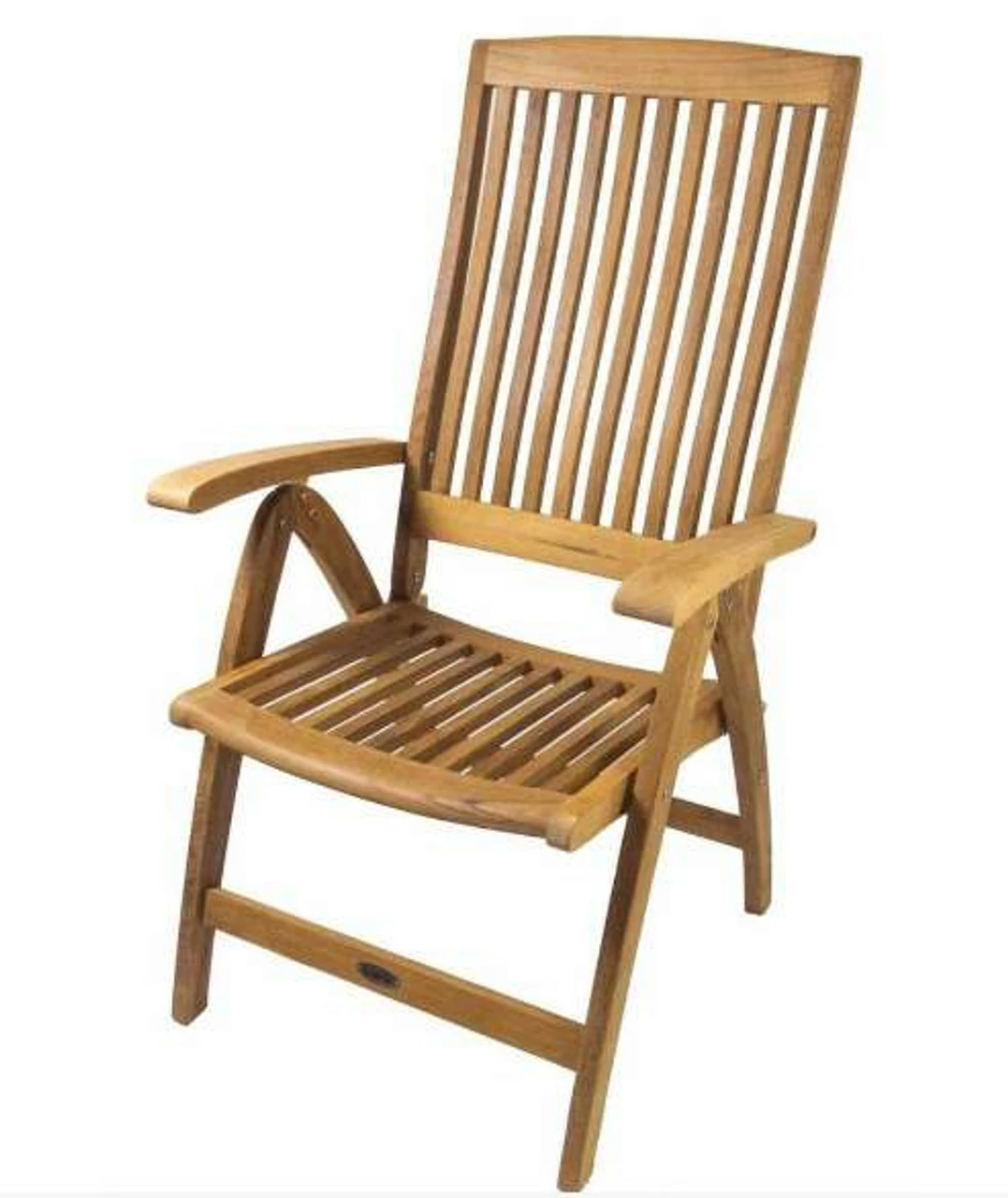 SeaTeak 60064 Weatherly Folding 6-Position Deck Armchair 1 SeaTeak 60064 Weatherly Folding 6-Position Deck Armchair