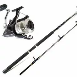 Shimano BTR8000OC Baitrunner OC Reel / Ande ATS-5701A MH Spin Combo