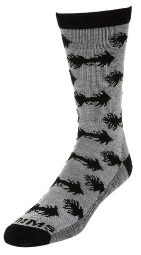 Simms Daily Sock - Woolly Bugger Steel - Large 1 Simms Daily Sock - Woolly Bugger Steel - Large