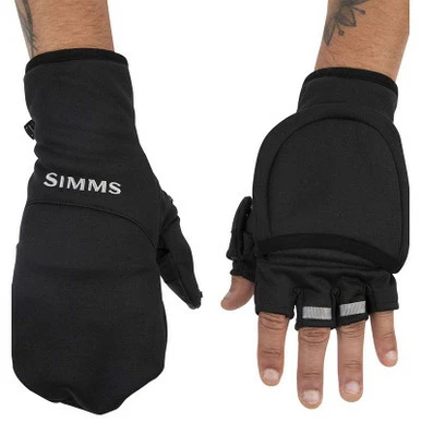 Simms Freestone Foldover Mitt - Black - Small 1 Simms Freestone Foldover Mitt - Black - Small