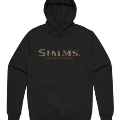 Simms Logo Hoody - Black