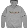 Simms Logo Hoody - Grey Heather