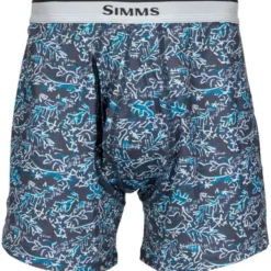 Simms Mens Boxers - Fish Grass - X-Large