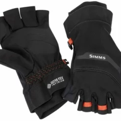 Simms Gore-Tex Infinium 1/2 Finger Glove - Black