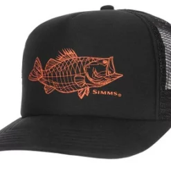 Simms Throwback Trucker Hat - Black