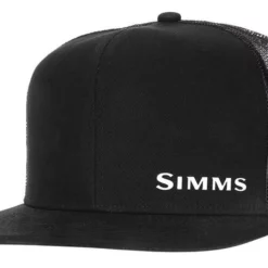 Simms Flat Brim Cap - Black