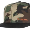 Simms Flat Brim Cap - Woodland Camo