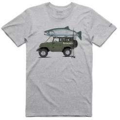 Simms Trout Cruiser T-Shirt - Grey Heather