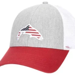 Simms USA Catch Trucker Hat - Heather Grey