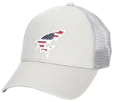 Simms USA Catch Trucker Hat - Sterling 1 Simms USA Catch Trucker Hat - Sterling
