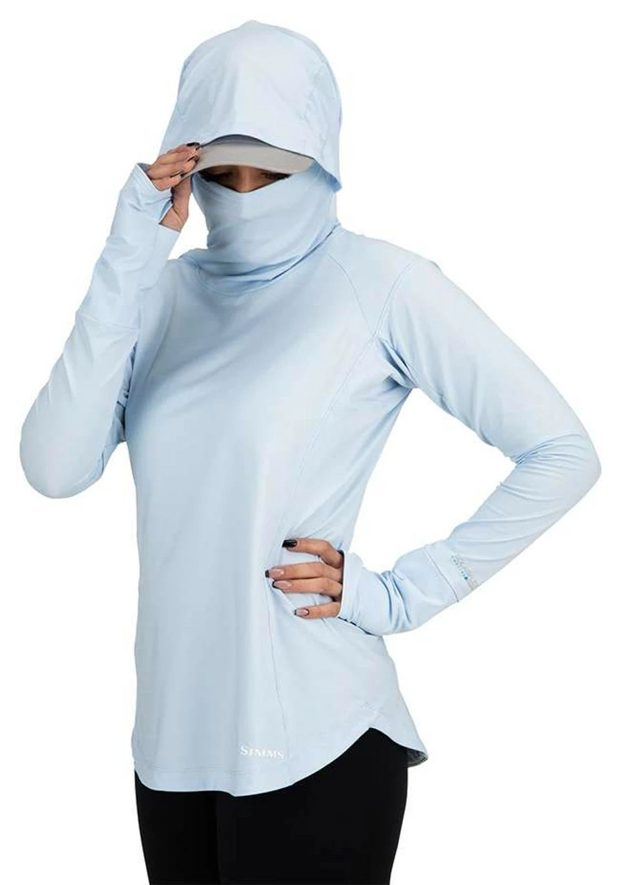 Simms Womens Solarflex Cooling Hoody - Ice 2 Simms Womens Solarflex Cooling Hoody - Ice - Image 2