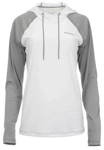 Simms Womens Solarflex Hoody - White Cinder - Small 1 Simms Womens Solarflex Hoody - White Cinder - Small