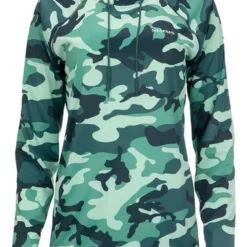 Simms Womens Solarflex Hoody - Woodland Camo Avalon - Medium