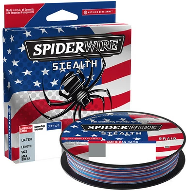Spiderwire Stealth American Camo Braid 1 Spiderwire Stealth American Camo Braid