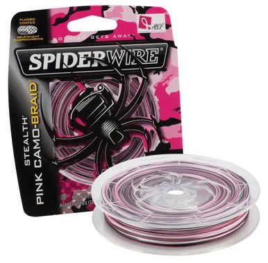 Spiderwire Stealth Pink Camo Braid 1 Spiderwire Stealth Pink Camo Braid