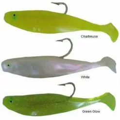 Sportfish Products SFP-RRS6-2PK Rigged Replacement Shads White