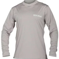 Stormr UV Shield TackleDirect Logo Long Sleeve Shirt - Grey - Large