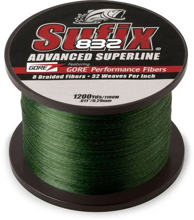 Sufix 832 Advanced Superline 660-365L Lo-Vis Green 65lb 1200yds 1 Sufix 832 Advanced Superline 660-365L Lo-Vis Green 65lb 1200yds