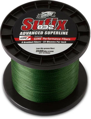 Sufix 832 Advanced Superline 660-415G Lo-Vis Green 15lb 3500yds 1 Sufix 832 Advanced Superline 660-415G Lo-Vis Green 15lb 3500yds