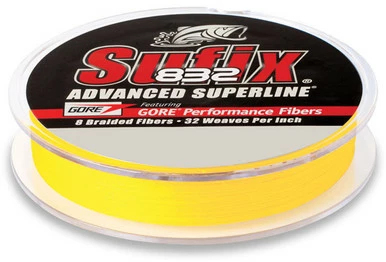 Sufix 832 Advanced Superline Hi-Vis Yellow 150 Yds 1 Sufix 832 Advanced Superline Hi-Vis Yellow 150 Yds