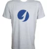 TackleDirect Blue Hook Logo SS T-Shirt - Heather Gray - Size Medium