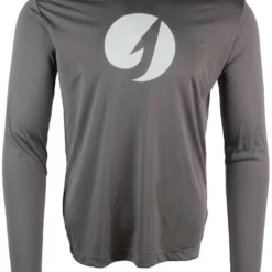 TackleDirect Hook Logo Mens Performance LS Shirt - Graphite - Medium