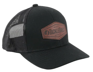 TackleDirect Leather Patch Trucker Hat 1 TackleDirect Leather Patch Trucker Hat
