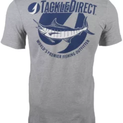 TackleDirect Marlin Short Sleeve T-Shirt - Heather Grey - X-Large