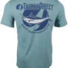 TackleDirect Marlin Short Sleeve T-Shirt - Heather Ocean Blue - Large
