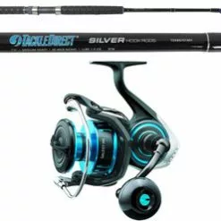 TackleDirect SALTISTMQ5000D-H/TDSBS701MH Silver Hook Boat Spinning Combo