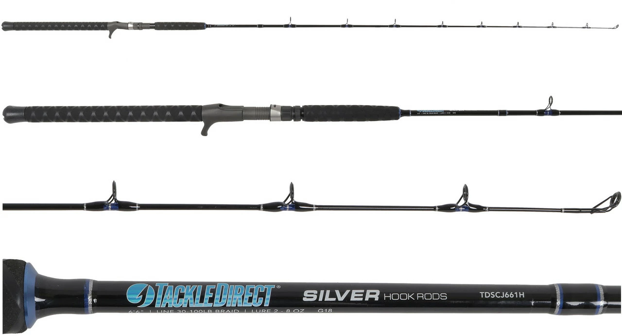 TackleDirect Silver Hook Conventional Jigging Rods 1 TackleDirect Silver Hook Conventional Jigging Rods