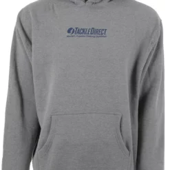 TackleDirect TDLH-GH TD Logo Hoody Gun Metal Heather/Navy L