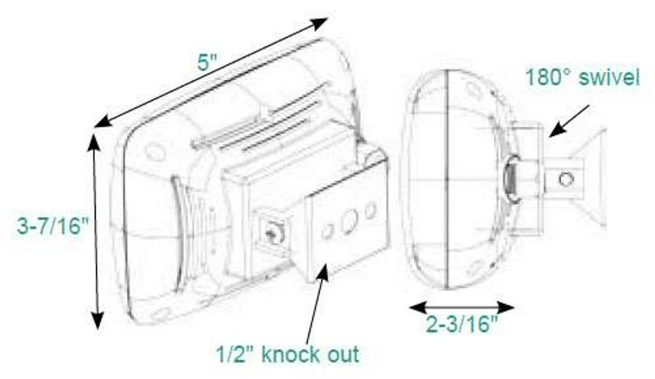 TACO LED Spreader Light W/SS Adjust. Tilt Mount Clamp - F38-4600WHA-1 2 TACO LED Spreader Light W/SS Adjust. Tilt Mount Clamp - F38-4600WHA-1 - Image 2
