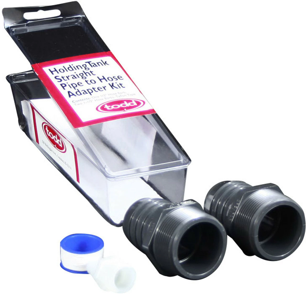 Todd 93-2220 Holding Tank Straight Pipe-to-Hose Adaptor Kit 1 Todd 93-2220 Holding Tank Straight Pipe-to-Hose Adaptor Kit