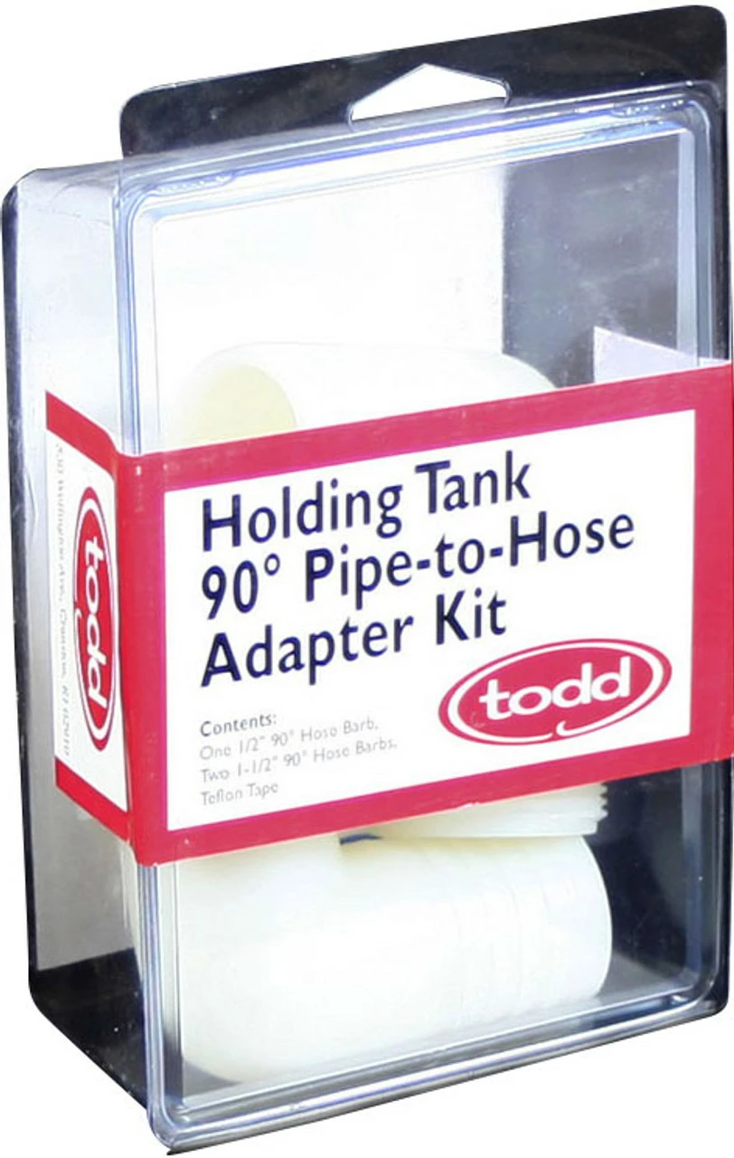 Todd 93-2221 Holding Tank 90 Degree Pipe-to-Hose Adaptor Kit 2 Todd 93-2221 Holding Tank 90 Degree Pipe-to-Hose Adaptor Kit - Image 2