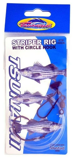 Tsunami Striper Rig W/ 7/0 Circle Hook 1 Tsunami Striper Rig W/ 7/0 Circle Hook