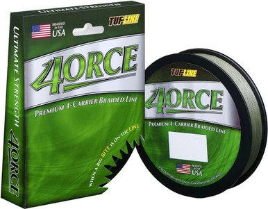 TUF-LINE 4ORCE Braided Line - Green - 125 Yd. (6 Lb. - 30 Lb.) 6 Lb. 1 TUF-LINE 4ORCE Braided Line - Green - 125 Yd. (6 Lb. - 30 Lb.) 6 Lb.
