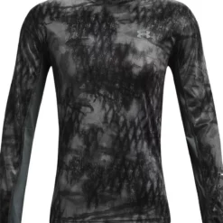 Under Armour Iso-Chill Shorebreak Camo Long Sleeve Shirt - Pitch Gray - L