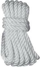 Unicord 460755 3-Strand Twisted White Nylon Dock Lines - 3/8 X 25