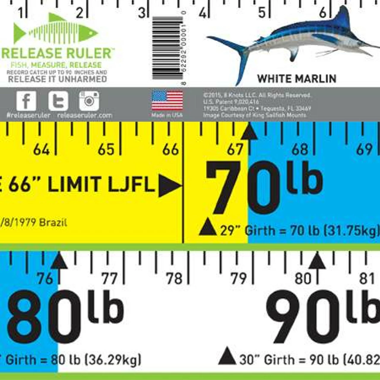 White Marlin Release Ruler 1 White Marlin Release Ruler