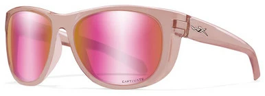 Wiley X WX Weekender Sunglasses - Crystal Blush Frame/Rose Gold Mirror 1 Wiley X WX Weekender Sunglasses - Crystal Blush Frame/Rose Gold Mirror