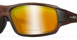 Wiley X Wiley WX Breach Sunglasses - Bronze Mirror Lens/Matte Hickory Brown Frame