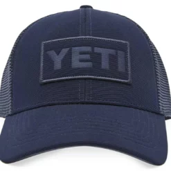 YETI Navy On Navy Patch Trucker Hat -Marine Equipment & Accessories Sales Store yeti patch trucker hat navy on navy 14738.1651347131