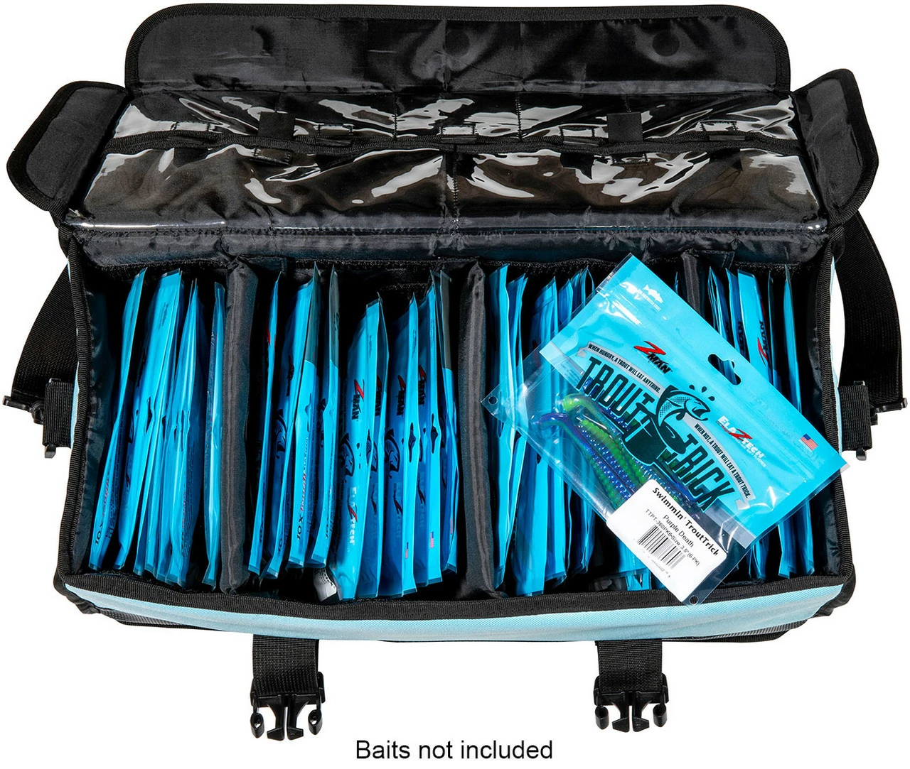 Z-Man ElaZtech Bait LockerZ - Blue/Black 2 Z-Man ElaZtech Bait LockerZ - Blue/Black - Image 2