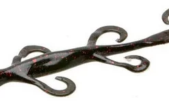 Zoom Lizard Bait - 6in - Black Red Glitter